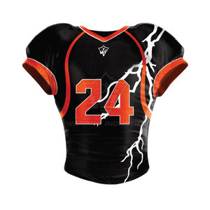 Uniforme de football américain personnalisé Tissu haute performance Matière absorbant la transpiration Avec logo et numéro personnalisés - Product Image 5