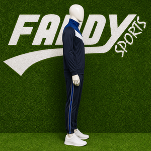 Ensemble de survêtement personnalisé pour homme avec fermeture éclair intégrale, tenue de sport respirante pour le jogging, l'entraînement, la gym et le fitness, ensemble deux pièces - Product Image 4