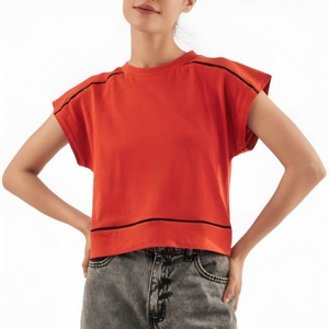 T-shirts courts tendance 100 % coton avec options de logo personnalisé, parfaits pour le branding et les collections de boutiques - Product Image 5