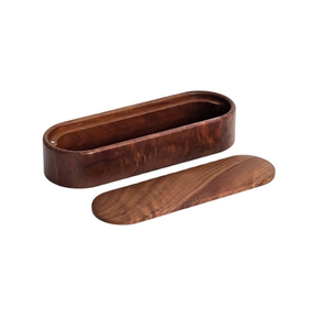 Acacia Wood Pen Pencil <b>box</b> For School Home Stationary Storage Organizer <b>Box</b> With magnetic Lid At Competitive Price - Product Image 1