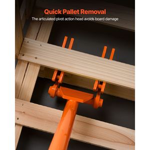 Leva per Pallet Ultra Resistente da 40 Pollici con Manico in Acciaio al Carbonio, Capacità 2000 Libbre, Strumento per Rimozione di Pavimenti in Legno - Product Image 2