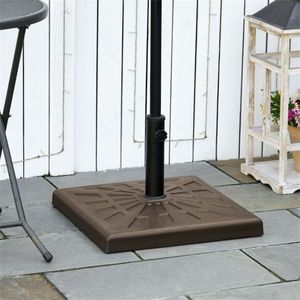 Ombrellone da Giardino e Patio con Palo in Acciaio Inossidabile - Forma Quadrata, Ideale per Spiaggia e Hotel - Product Image 2