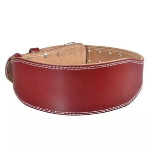 Ceinture de levage de puissance de soutien de taille Ceintures en cuir véritable du Pakistan Ceinture de musculation d'haltérophilie à usage intensif - Product Image 4