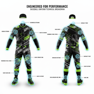2026 New Unique Design Baseball Jersey Uniform Set For Men Youth Women Breathable Stretchy Fabric Team Sportswear Uniform - Product Image 2