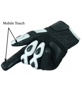 Guantes de Motocicleta de Cuero Vacuno Genuino para Hombre, Guantes de Carreras con Protección para los Nudillos, Logotipo Personalizado OEM al por Mayor - Product Image 3