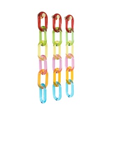 Eslabones de Cadena de Resina Epoxi Transparente de Alta Calidad, Decoración Colorida para Colgar en la Pared, Separador de Ambientes Artístico DIY con Diseño de Ángel, Ideal para Regalo de Fiesta - Product Image 4