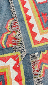 Tapis tribal bohème, tapis géométrique du sud-ouest, décoration de sol rustique pour salon, chambre et maison - Product Image 5