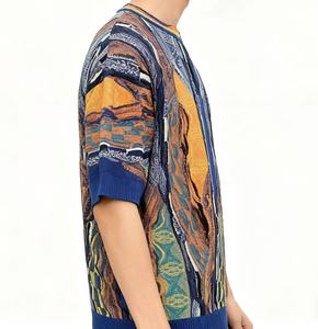 Camiseta de Verano 2026 OEM para Hombre, Bordada, Lavada, Desteñida, 100% Algodón, Cuello Redondo, Manga Corta, Transpirable y Ecológica - Product Image 4