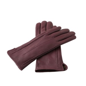 Guantes de invierno de piel de oveja auténtica para mujer, guantes cálidos con forro de terciopelo para conducir con pantalla táctil, guantes cortos y finos de cuero de colores - Product Image 2
