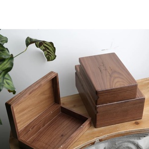 Juego de Cajas Rectangulares de Madera Maciza Hechas a Mano, Decoración Moderna para Mesa, Cajas de Almacenamiento de Madera para Decoración del Hogar - Product Image 4