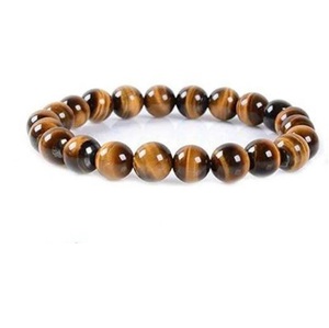 Natural Tiger Eye <b>Bracelet</b> Brown Tiger Eye <b>Beaded</b> <b>Bracelet</b> For Healing Reiki Energy Jewelry Wholesale 8mm - Product Image 1