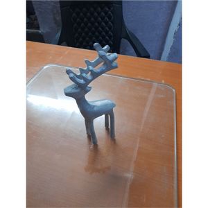 Figurine de cerf décorative en métal style industriel, sculpture d'élis avec bois de cerf, centre de table haut de gamme, artisanat de décoration intérieure, vente en gros - Product Image 1