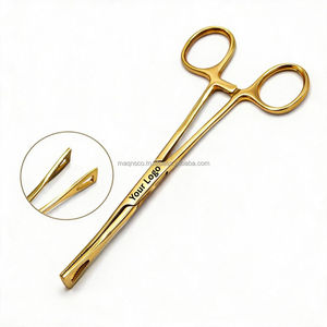 Pinzas Pro Gold Pennington Ligeras con Mordazas Lisas y Dentadas, Longitud Total 8in (20.3cm), Herramienta para Perforaciones Corporales ZETOMEDPRO - Product Image 2