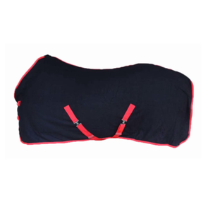 U Shape Horse Rug Solid Color Polyester Fabric No Filling Double Front Chest Closures Medium Tail Flap Outdoor Training Use - Product Image 1