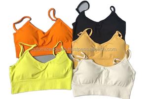 2025 ensemble de Yoga 2 pièces sans couture pour femmes costume de gymnastique taille haute, vêtements de sport d'entraînement de Fitness sans manches, soutien-gorge et pantalons ensembles de Yoga - Product Image 2