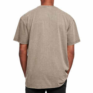Camiseta de Hombre de Talla Grande, Estilo Vintage, Lavada con Ácido, 100% Algodón, con Diseño Gráfico Personalizado, Camisetas de Manga Corta Extra Grandes para Hombre - Product Image 2