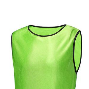 Unisex Neon Green Sleeveless Vest Crew Neck Quick Dry Polyester Adult Regular Fit All Seasons Sports Jersey - Product Image 4