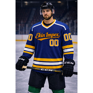 Maillot de hockey Ekin Impex en polyester de haute qualité, avec patchs colorés sublimés, personnalisable, pour équipes professionnelles, avec étiquettes privées sur mesure - Product Image 2