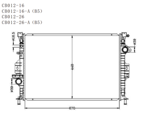 Pièces détachées de réparation de pièces d'auto 1377541/1420158 systèmes de refroidissement de moteur de voiture d'usine radiateurs en aluminium pour MONDEO 1.6i 16V <span class=keywords><strong>07</strong></span>- <span class=keywords><strong>MT</strong></span> - Product Image 5