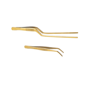 Pince de cuisine professionnelle en acier inoxydable de qualité alimentaire, demi-rouge, pour placage, 20 cm, modèle standard – Offre spéciale - Product Image 5