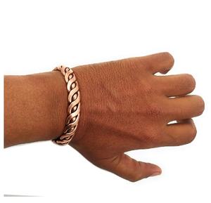 2022 <b>Copper</b> <b>Bracelet</b> Heavy Twisted Bangle Customizes Adjustable Custom <b>Men</b> Health Cuff for Arthritis and Rheumatic - Product Image 2