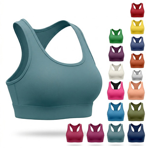 Soutien-gorge de sport personnalisé de qualité supérieure avec logo, maintien élevé, push-up, pour yoga, gym, fitness, course à pied, dos nageur, respirant et rembourré - Product Image 1