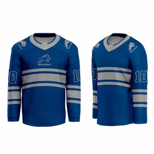 Maillots de hockey sur glace respirants et réversibles, nom du joueur personnalisé, service OEM, impression par sublimation, extensibles dans quatre directions - Product Image 6