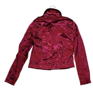 New Look Womens Red/Rose Top Sell Biker <b>Jacket</b> Size S Pockets Goth Wholesale 2026 - Product Image 5