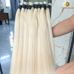 Cabello Virgen Vietnamita Liso al Por Mayor - Rubio Platino 100% Cabello Humano (Cabello Natural) - Product Image 2