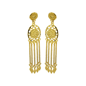 Juego de Joyería de Moda Chapada en Oro de 14K, 18K y 24K al por Mayor, Collar Largo Estilo Dubai Tradicional, Juego de Joyería Nupcial de Diseño Turco - Product Image 4