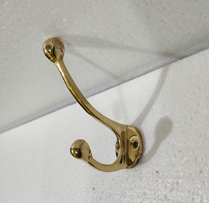 Brass Nordic Single Wall <b>Hooks</b> Kitchen Bathroom Furniture <b>Black</b> Nickel Eco-Friendly Flexible Design 2-Piece <b>Hooks</b> - Product Image 5