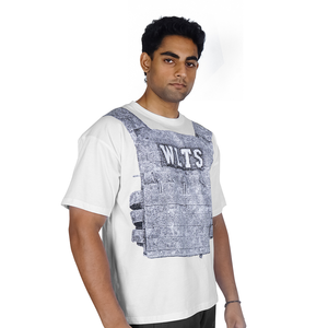 Camiseta de Hombre Caprio, Blanca, Manga Corta, Cuello Redondo, Tejida, 100% Algodón, Logotipo con Letras en el Frente, Transpirable, Secado Rápido, Corte Regular, Casual - Product Image 2