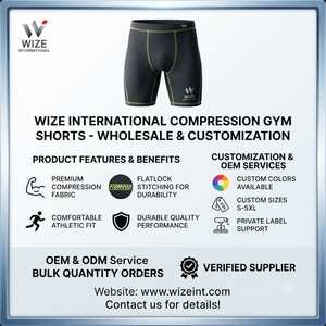 Shorts de compression noirs pour hommes, nouvelle collection, logo personnalisé, faible MOQ, shorts de compression ajustés pour la course et la gym - Product Image 6