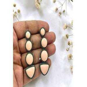 Atractivos Pendientes Largos de Latón Plateado con Circonita, de Primera Calidad, Hermosos y Elegantes, para Mujeres y Niñas, Ideales para Bodas y Fiestas - Product Image 2