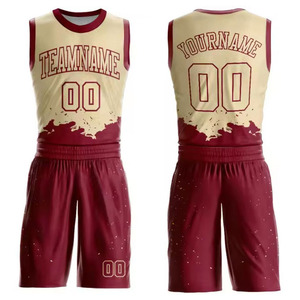 Conjunto de Camiseta y Pantalones Cortos de Baloncesto para Hombre, Bordado, Transpirable, Antibacterial, Diseño Personalizado, Tallas Grandes, Estampado - Product Image 4