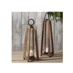 Farol de Madera para Decoración de Bodas, Interiores de Estilo Rústico, Espacios Acogedores y Celebraciones Festivas - Product Image 5