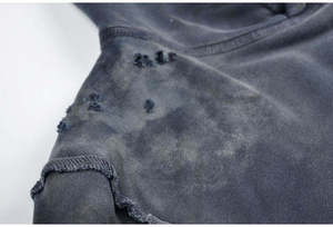 <b>Men's</b> Oversized Tie-Dye Hooded Sweatshirt Regular Sleeve Knitted Cotton Casual Autumn Wear - Product Image 3