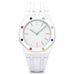 Reloj Rectangular Analógico de Lujo con Diamantes Moissanite, Correa de Caucho Premium, Movimiento Mecánico, Acero Inoxidable para Hombre, Más Vendido - Product Image 2