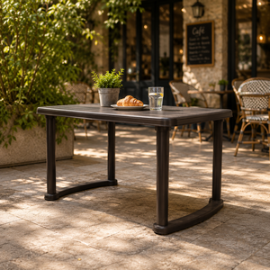 Modern Lightweight Contemporary <b>Outdoor</b> Dining <b>Table</b> Oak Hotel Villa Apartment Bedroom Living Room Virgin <b>Plastic</b> Waterproof - Product Image 3