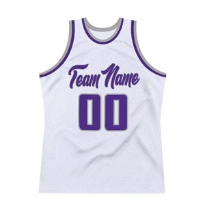 Maillot de basketball personnalisé 2026, dernière collection, 100 % polyester, grandes tailles, uniforme avec nom et numéro d'équipe, antibactérien - Product Image 4