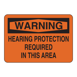 Brady Warning Hearing <b>Protection</b> Required <b>Floor</b> Sign for Industrial Work Areas - Product Image 3