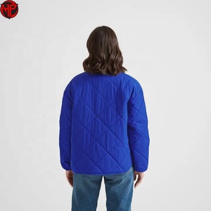 Zip In Blue Quilted <b>Jacket</b> Women Safety Workwear <b>Lightweight</b> Padded Outerwear for Outdoor Duty <b>Ladies</b> Bubble <b>Jacket</b> - Product Image 6