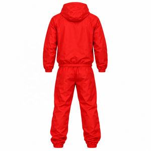 Ensemble de survêtement coupe-vent personnalisé pour homme, 2 pièces, polyester et nylon, fermeture éclair intégrale, vêtements de sport athlétiques, pantalon de jogging, OEM ODM - Product Image 3