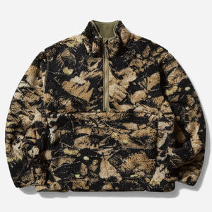 Customize Sherpa <b>Jacket</b> with Custom Embroidery Full Zip up Stand Collar Winter Outdoor <b>Men</b> Premium Sherpa <b>Jacket</b> for <b>Men's</b> 2026 - Product Image 1