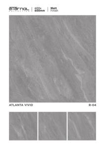 Carreaux de sol en porcelaine moderne à effet mat 600x600 mm (24x24 po) – Carreaux céramiques vitrifiés de qualité supérieure pour intérieur, salon et cuisine - Product Image 5