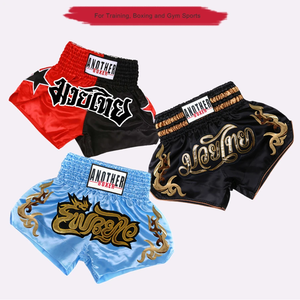 ANOTHERBOXER Pantalones Cortos de Boxeo para Hombre, Pantalones Cortos de Muay Thai Bordados para Mujer, Pantalones Cortos de MMA Personalizados para Niños, Secado Rápido, Más Colores - Product Image 5