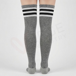 Men's Crew <b>Socks</b> Solid <b>Color</b> Knitted Breathable Cotton Polyester Spandex Autumn Daily Wear Regular Style - Product Image 2