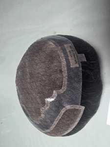 Apolo model Taz Hair <b>Toupee</b> Wig From Bangladesh Premium Quality Mono Human Hair with Natural Body Loose Wave Styles Yaki Style - Product Image 5