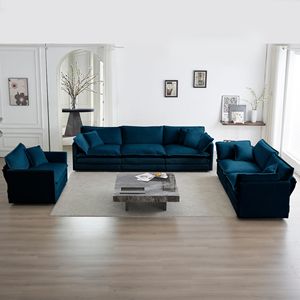 Modern 3-Piece Oversized <b>Living</b> <b>Room</b> <b>Sofa</b> Couch Set Extra Deep Seat Sectional with Loveseat & Single <b>Sofa</b> 3 Seat <b>Sofa</b> - Product Image 1