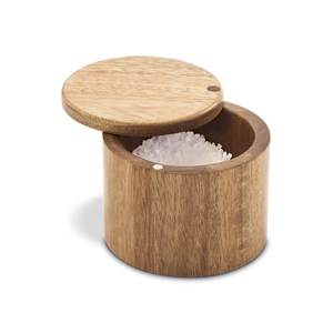 Handmade Classic Wooden Canister with Airtight Lid 250mL Capacity <b>for</b> <b>Kitchen</b> Spice <b>Storage</b> Eco-Friendly - Product Image 6
